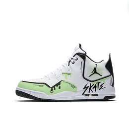 Баскетбольные кроссовки Courtside 23 Vintage, унисекс, средний размер, зеленые Jordan, Green White ar1000-100(team641-绿野仙踪) | green white