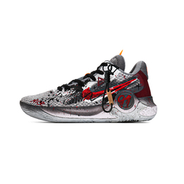 Nike Баскетбольные кроссовки KD Trey 5 IX унисекс, средний верх, черно-красные cw3402-011（team1337-黑红赛道） | black red