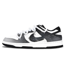 Nike Низкие кроссовки для скейтбординга Dunk Black White, Ink Drift Cloud Peak, устойчивые к истиранию, унисекс, серые dd1391-100（team883-墨洄云峰） | gray
