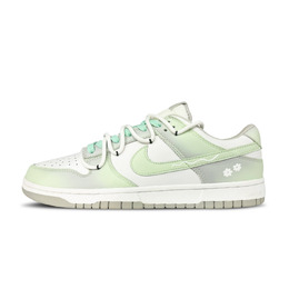 Nike Кроссовки для скейтбординга Dunk Flower Language, устойчивые к истиранию, унисекс, бирюзового цвета dd1391-103(team660-青绿花语） | turquoise