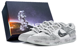 Кроссовки для скейтбординга Dunk Low унисекс, черные, серые Nike, Special Box Black Gray hf0730-160（team948-特殊礼盒报纸旧忆） | special box black gray