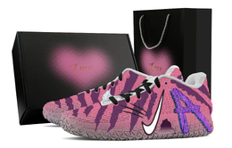Nike Баскетбольные кроссовки Ja Morant 3 Gengar, Heart Box, износостойкие, низкие, унисекс, розовые, фиолетовые hf2794-100(team773-耿鬼-爱心礼盒) | pink purple
