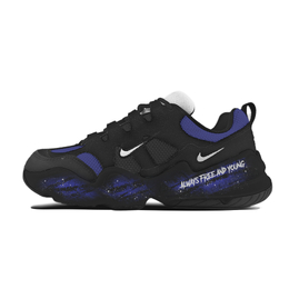 Nike Tech Hera Ink Blue Graffiti износостойкие и легкие повседневные кроссовки с низким верхом унисекс черного цвета fj9532-101(team1063-墨蓝涂鸦） | black