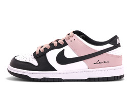 Nike Женские низкие кроссовки для скейтбординга Dunk Coverage, устойчивые к истиранию, черные, розовые dd1503-101(team拾伍-女款黑粉一五) | black pink