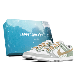 Nike Кроссовки для скейтбординга Dunk Low Top унисекс, белые dd1503-103(team778-青屿s-box) | white