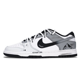 Nike Кроссовки для скейтбординга Dunk Peaks, устойчивые к истиранию, серо-белые, унисекс dd1391-100(team1001-山峰） | gray white
