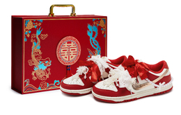 Nike Dunk 811 Manufacturing, Red Blessing Pearl, подарочная коробка, износостойкие низкие кроссовки для скейтбординга, женские, белые, красные dd1873-602(team80-女款红禧珠联s-box) | white red