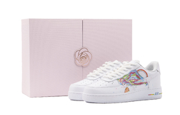 Nike Кроссовки Air Force 1 для скейтбординга, увеличивающие рост, износостойкие, белые, женские cw2288-001（team1393-手绘少女sbox） | white
