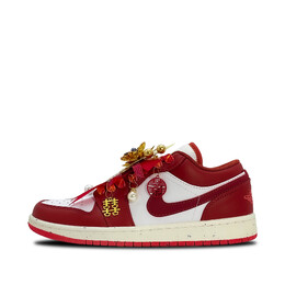 Jordan Баскетбольные кроссовки Air 1 Dream Heart Appointment, износостойкие, низкие, винтажные, красные fj3465-160（team931-心梦之约） | red
