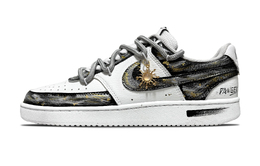 Nike Кроссовки для скейтборда Court Vision 1 Stars Wasteland, устойчивые к истиранию, низкие, унисекс, черные, белые, золотые dh2987-101（team407-星尘废土） | black white gold