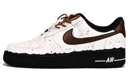 Nike Кроссовки Air Force 1 с низким верхом, противоскользящие, износостойкие, женские, белые, коричневые dd8959-001（team33-复古奶牛 女款） | white brown