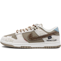 Nike Кроссовки для скейтбординга Dunk Land Of Withered Wood с противоскользящим износостойким верхом, унисекс, коричневые hq1175-240（team342-枯木之地s-box） | brown