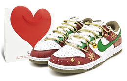 Nike Износостойкие и легкие низкие кроссовки для скейтбординга Dunk, женские, красные dd1503-120(team486-雪落圣诞2 s) | red