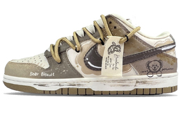 Nike Износостойкие и легкие низкие кроссовки для скейтбординга Dunk унисекс коричневого цвета hq1175-240(team-726小熊饼干) | brown
