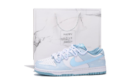 Nike Кроссовки для скейтбординга Dunk с противоскользящим износостойким верхом, унисекс, белые, синие dv0833-106(team拾伍-男女同款白蓝sbox) | white blue