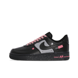 Nike Кроссовки для скейтбординга Air Force 1, увеличивающие рост, износостойкие, унисекс, черные cw2288-001(team577-知更鸟黑灰浅粉) | black