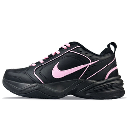 Nike Низкие кроссовки Air Monarch 4 с защитой от скольжения, износостойкие, унисекс, черно-розовые 415445-001(team40-莓莓甜茶) | black pink