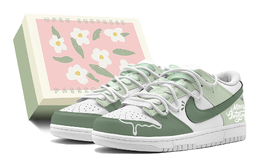 Nike Кроссовки для скейтбординга Dunk Anti Slip, износостойкие, унисекс, зеленые hf0730-160(teams-圣诞青苹果s-box) | green