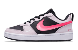 Nike Низкие противоскользящие кроссовки для скейтбординга Court Borough Blackberry Choco Love GS, цвет черный розовый bq5448-115(team376-黑莓芝恋）