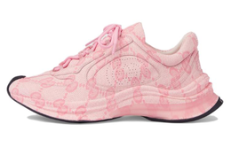 Gucci Низкие повседневные кроссовки RUN женские розовые 725612 aabeb 6905 | pink