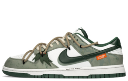 Nike Кроссовки для скейтбординга Dunk с противоскользящим покрытием и износостойкими протекторами, легкие, унисекс, зеленые, белые dd1391-101(teama-青竹林) | green white