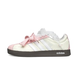 Adidas Женские кроссовки для скейтбординга VL COURT 2.0 WAO, износостойкие, низкие, цвет: желтый, розовый js3003(team531-小粉红) | yellow pink