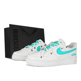 Nike Кроссовки для скейтбординга Air Force 1 Low Top женские, белые, зеленые dd8959-100(team陆-湖中仙灵s-box) | white