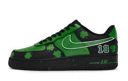 Nike Кроссовки Air Force 1 07 Magic Pen Flower Green Army Home, износостойкие, низкие, для скейтбординга, унисекс, черно-зеленые cw2288-001(team171-男女同款绿军主场) | black green