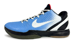 Nike Баскетбольные кроссовки Zoom Kobe 6 с низким верхом, антиопрокидывающиеся, унисекс, синие, белые fq3546-001（team258-北卡蓝） | blue white