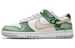 Nike Кроссовки для скейтбординга Dunk с противоскользящим износостойким верхом, унисекс, белые, зеленые hf0730-160(team24-男女款青蛇传说) | white green