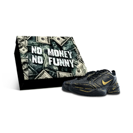 Низкие массивные кроссовки Air Monarch 4, унисекс, черные Nike, Black 415445-001(team652-m4黑金线条box) | black