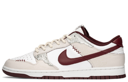 Nike Кроссовки для скейтбординга Dunk Slip, устойчивые к истиранию, легкие, увеличивающие рост, низкие, унисекс, красные, бежевые dv0833-115(teama-蛇年国风) | red beige