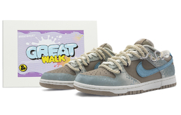 Nike Кроссовки для скейтбординга Dunk Slip с низким верхом, унисекс, сине-коричневые hq1175-240(team322-男女同款碧鳞银蛇) | blue brown