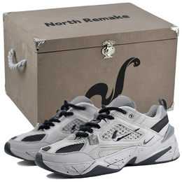 Низкие кроссовки M2K Tekno Anti Slip, износостойкие, массивные, унисекс, серые Nike, Gray bv0074-001(team96-snake6s-box) | gray