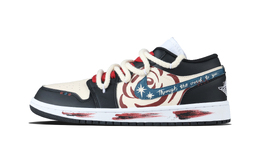 Jordan Баскетбольные кроссовки Air 1 Heart Path Low Top Vintage унисекс, красные, черные dc0774-101（team1171-心途） | black