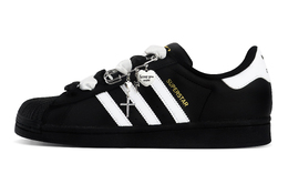 Adidas SUPERSTAR Противоскользящие и износостойкие легкие низкие кроссовки для скейтбординга унисекс черно-белые eg4959(team119-暮光之恋) | black white