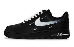 Nike Кроссовки для скейтбординга Air Force 1 с низким верхом, износостойкие, унисекс, черные hq1180-001(team740-银白少女) | black