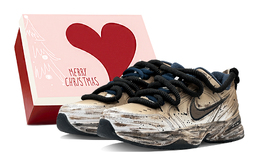 Nike Кроссовки Air Monarch 4 Whitr Navy с антискользящим покрытием, износостойкие, низкие, массивные, унисекс, коричневые, черные 415445-102(team88-废土风暴s-box) | brown black