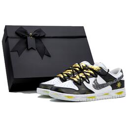 Nike Кроссовки для скейтбординга Dunk, устойчивые к истиранию, низкие, унисекс, черные hf0730-160(team335-103埃及太阳神盒) | black