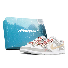 Nike Кроссовки для скейтбординга Dunk Joy Lemon с противоскользящим покрытием, износостойкие, женские, цвет хаки dd1503-103(team778-恒温心事s-box) | khaki