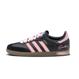 Adidas SAMBA OG Противоскользящие и износостойкие легкие низкие кроссовки для скейтбординга унисекс черно-розовые b75807(team肆叁柒-樱墨语) | black pink