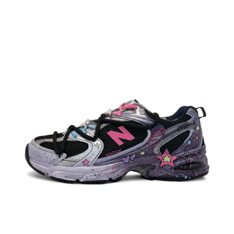 New Balance Низкие износостойкие кроссовки NB 530 для бега с амортизацией, унисекс, цвет: черный, серебристый, фиолетовый mr530sg(team186-涩谷浪漫) | purple