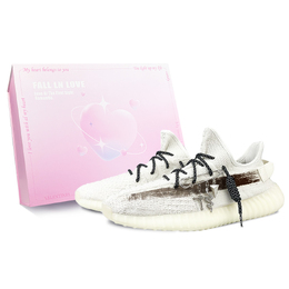 Adidas Кроссовки Yeezy Boost 350 V2, износостойкие, повседневные, белые, унисекс hq6316(team373-灵蛇缠绕box) | white
