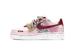 Nike Кроссовки Air Force 1 White Mist Red Dust с низким верхом, устойчивые к износу и скольжению, унисекс, розовые cw2288-111(team42-白雾红尘男女同款粉) | pink