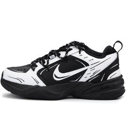 Nike Кроссовки Air Monarch 4 Beginning Of Endlessness с противоскользящим покрытием, износостойкие, низкие, массивные, унисекс, черно-белые 415445-001（team342-无尽之始s-box） | black white