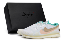 Nike Теннисные кроссовки Air Zoom Vapor Pro унисекс с низким верхом, розовые/кофейные hm3705-141(team80-男女云澈咖sbox) | white pink coffee
