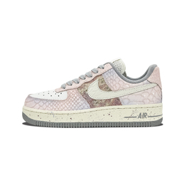 Nike Кроссовки Air Force 1 Pink Zero-Messy Shreds с антискользящим покрытием, износостойкие, низкие, женские, розовые dx2678-100(team-827粉零麻碎） | pink
