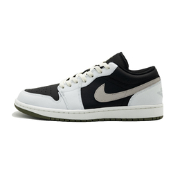 Jordan Баскетбольные кроссовки Air 1 Vintage, унисекс, низкие, черные/белые/серые 553558-092(team685-夜影银芒) | black white gray