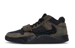 Jordan Баскетбольные кроссовки Travis Scott X Jumpman Jack унисекс с низким верхом, зеленые fz8117-204（team171-深谷裂隙 男女同款） | brown green