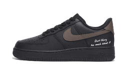 Nike Кроссовки Air Force 1 Coverage с низким верхом, противоскользящие и износостойкие, для скейтбординга, унисекс, черно-коричневые cw2288-001(team拾伍-男女同款黑白四) | black brown